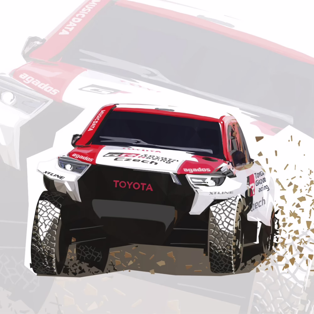 Motorsport ilustrace